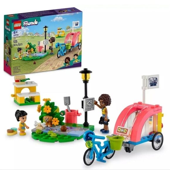 LEGO Friends Dog Rescue Bike 41738 Building Toy Set 125 pcs w Minifigure • New - Picture 2 of 6